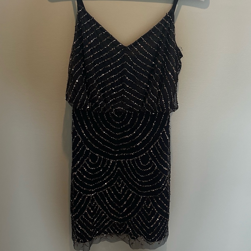 Adriana Pappell Evening Sequin Dress